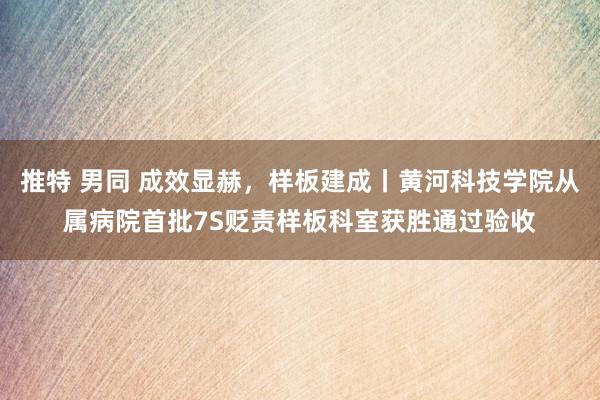推特 男同 成效显赫，样板建成丨黄河科技学院从属病院首批7S贬责样板科室获胜通过验收